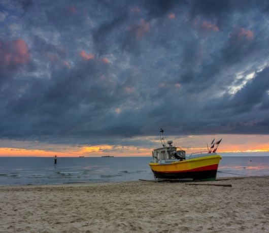 Sopot poza sezonem plaża