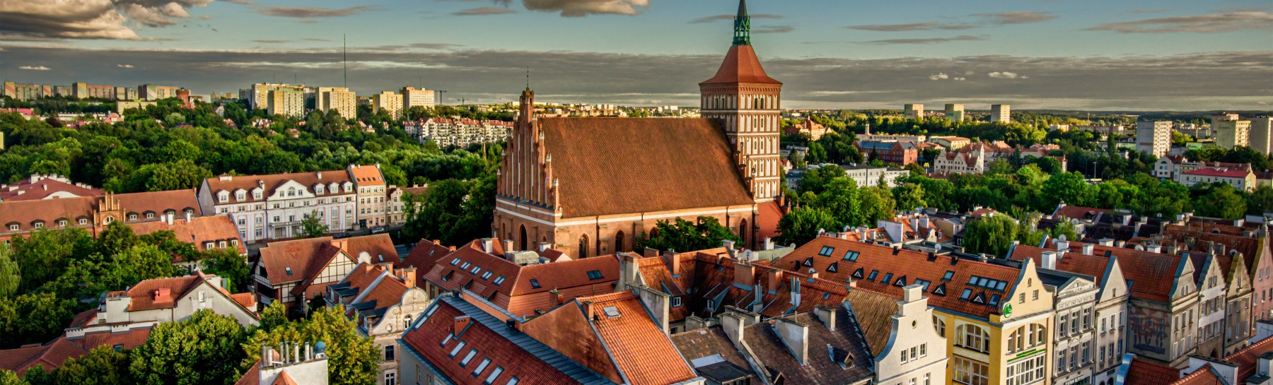 Panorama Olsztyna z katedrą